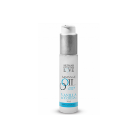 Huile de massage comestible Vanille glacée 50ml 